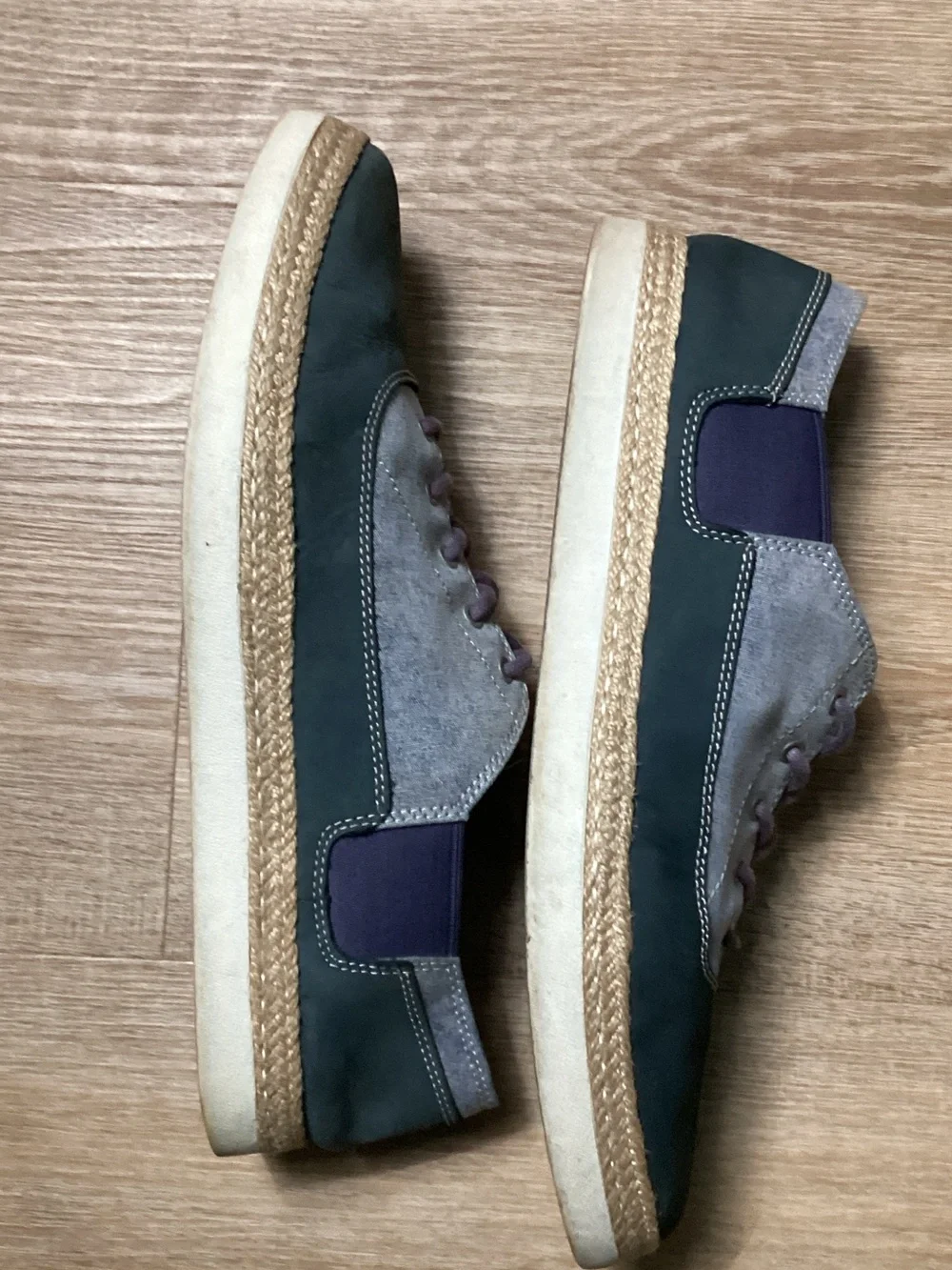 UGG Wixson Men’s Two-Tone Blue and Denim Suede Sneakers Sz 13 #1002237